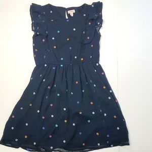 Navy Blue Ruffle dress